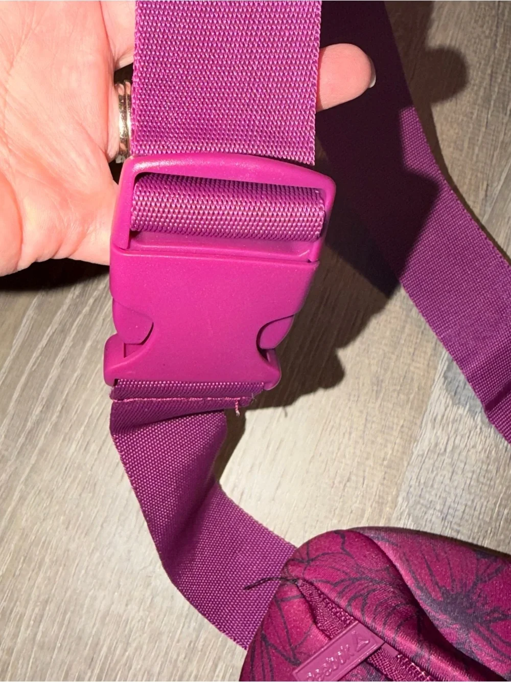 Reebok Pink Floral Crossbody Belt Bag Fanny Pack